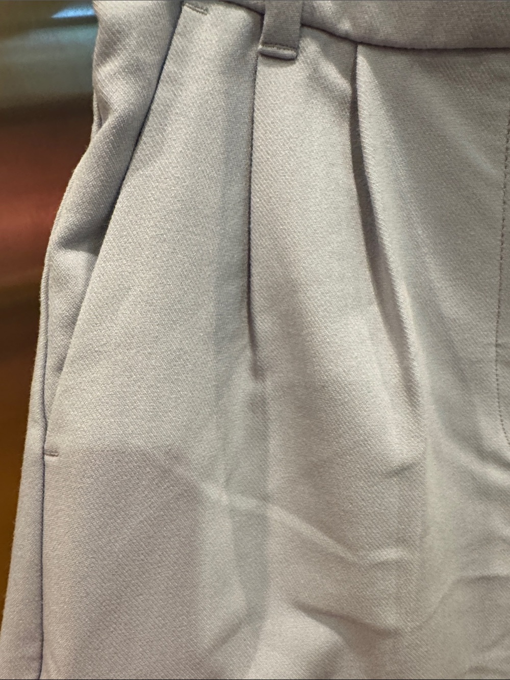 Abercrombie and Fitch High-Rise Wide-Leg Women’s Pants in Light Gray - Picture 5 of 10